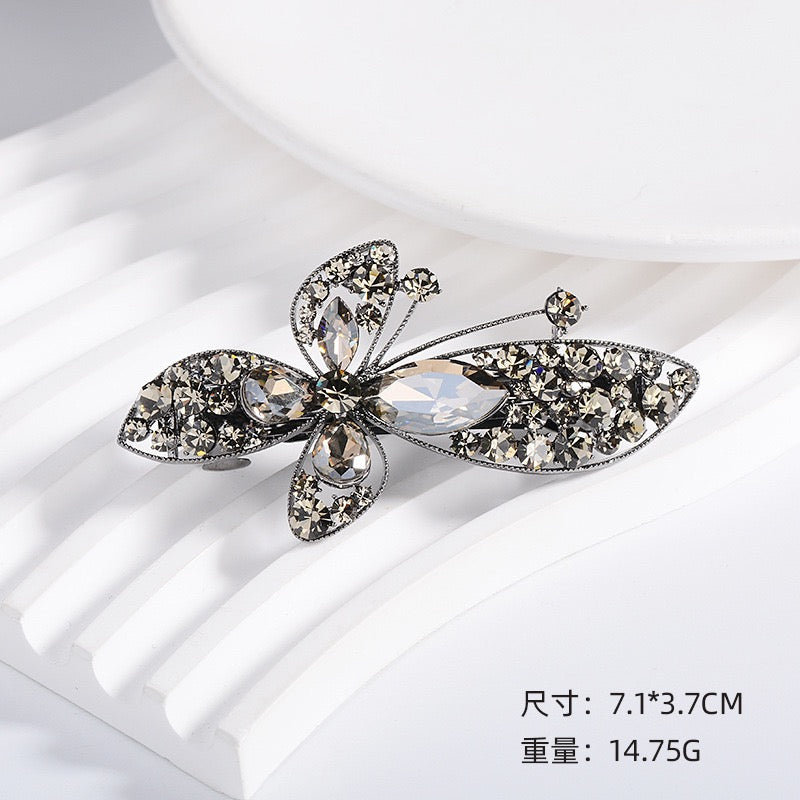 JOYA中号弹簧发夹，适用多种发型的多功能发夹，金属材质，展示夹持和弹簧结构特点